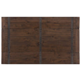 Elements International New Bedford Dining Table in Dark Brown