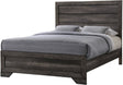 Elements International Nathan Twin Platform Bed in Gray Oak Lacquer image