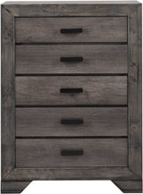 Elements International Nathan Chest in Gray Oak Lacquer