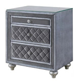 Crown Mark Furniture Voltare Nightstand in Dark Grey image