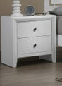 Crown Mark Furniture Evan Nightstand in White image