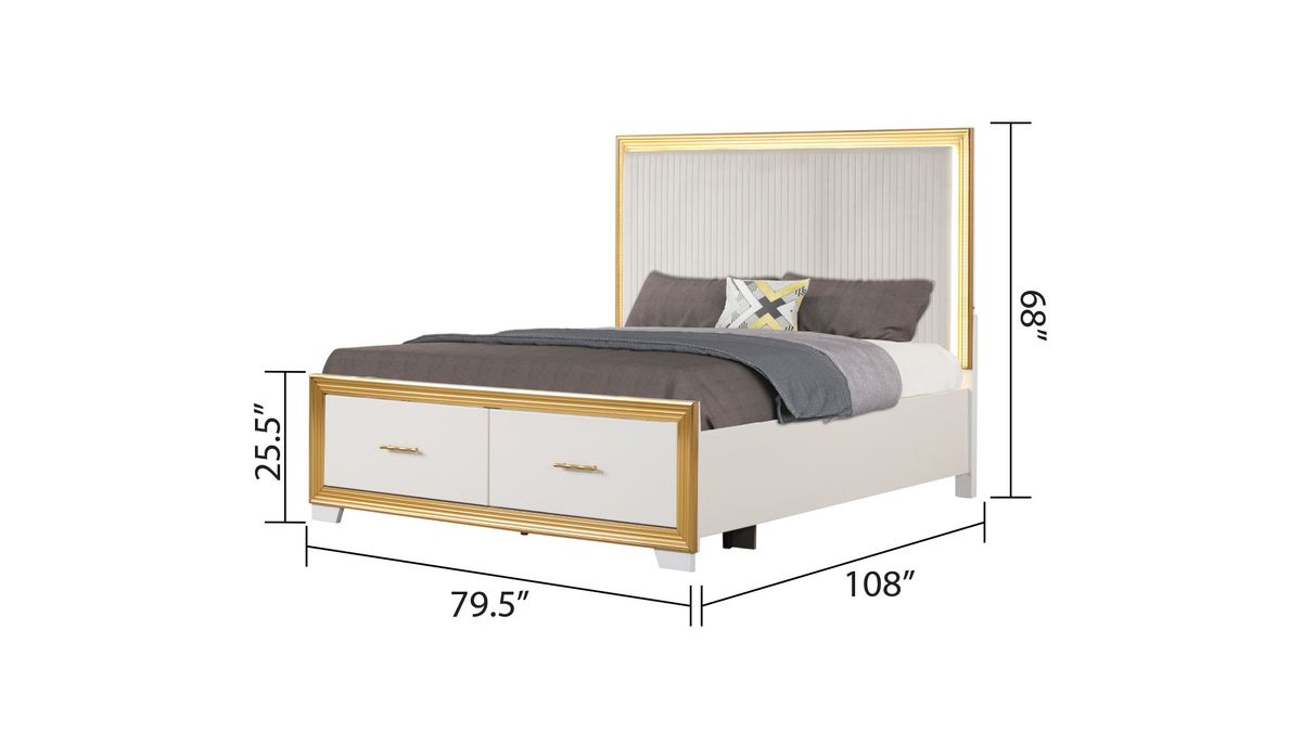 Galaxy Home Obsession King Bed in White