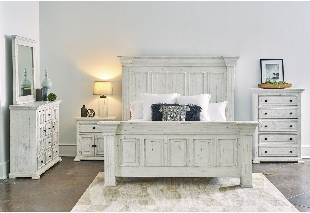 Elements International Olivia White 8 Drawer Dresser