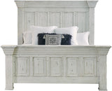Elements International Olivia White Queen Panel Bed