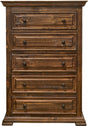 Elements International Olivia Brown 5 Drawer Chest image