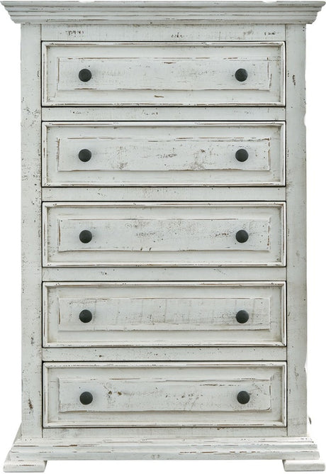 Elements International Olivia White 5 Drawer Chest image