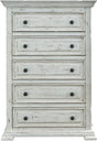 Elements International Olivia White 5 Drawer Chest image