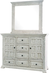 Elements International Olivia White 8 Drawer Dresser