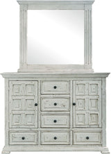 Elements International Olivia White 8 Drawer Dresser