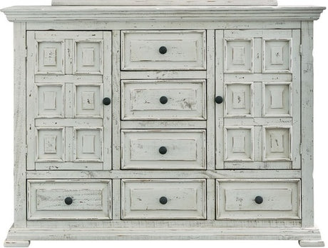 Elements International Olivia White 8 Drawer Dresser image