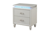 Galaxy Home Passion Nightstand in Milky White image