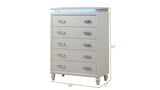 Galaxy Home Perla LED Chest in Milky White