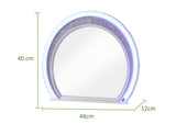 Galaxy Home Perla Mirror in Milky White