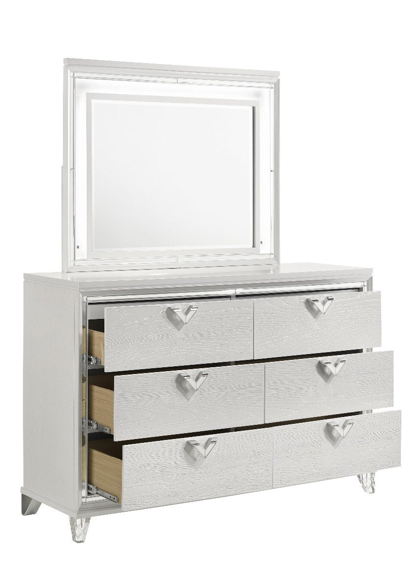 Galaxy Home Prism Dresser in White