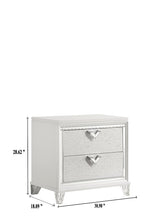 Galaxy Home Prism Nightstand White