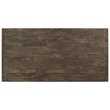 Crown Mark Quincy Rectangular Dining Table in Light Brown