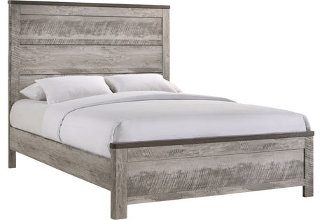 Elements International Millers Cove King Panel Bed in Gray image