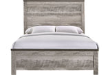 Elements International Millers Cove King Panel Bed in Gray