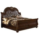 Galaxy Home Roma Queen Bed in Dark Walnut