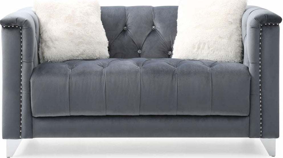 Galaxy Home Russell Loveseat in Gray image