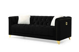 Galaxy Home Russell Sofa in Black