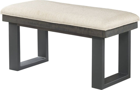 Elements International Sawyer Dining Bench in Smokey Dark Ash image