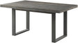 Elements International Sawyer Rectangular Dining Table in Smokey Dark Ash image