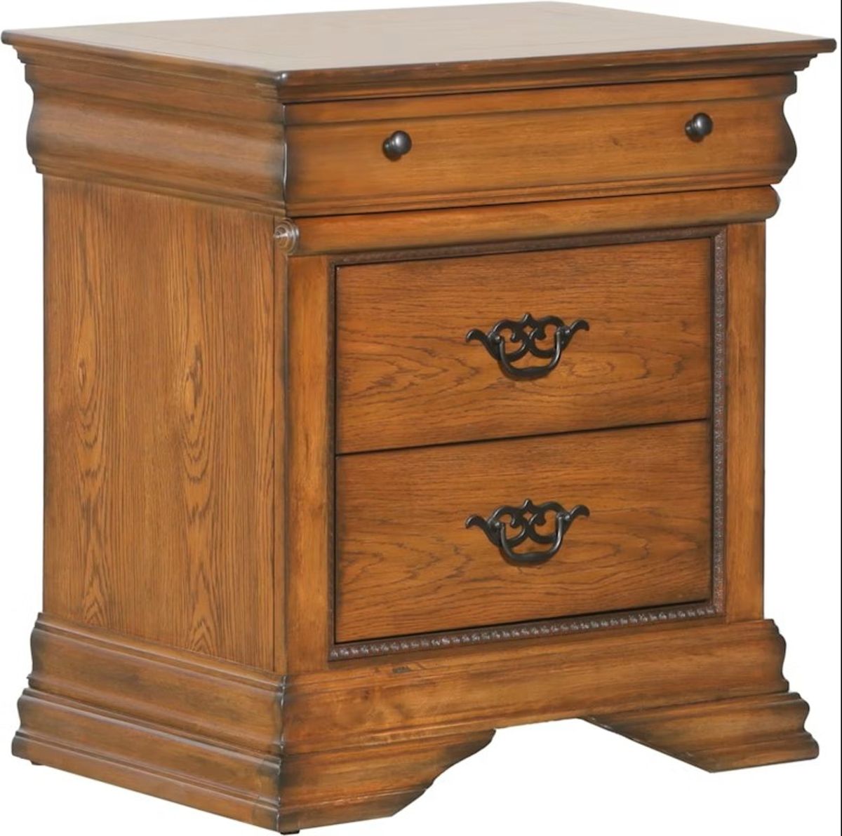 Elements International Shenandoah Nightstand in Classic Oak image