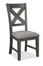 Crown Mark Furniture Rufus Side Chair in Dark Gray (Set of 2) image