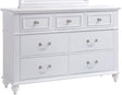 Elements International Alana 7 Drawer Dresser in White Lacquer image
