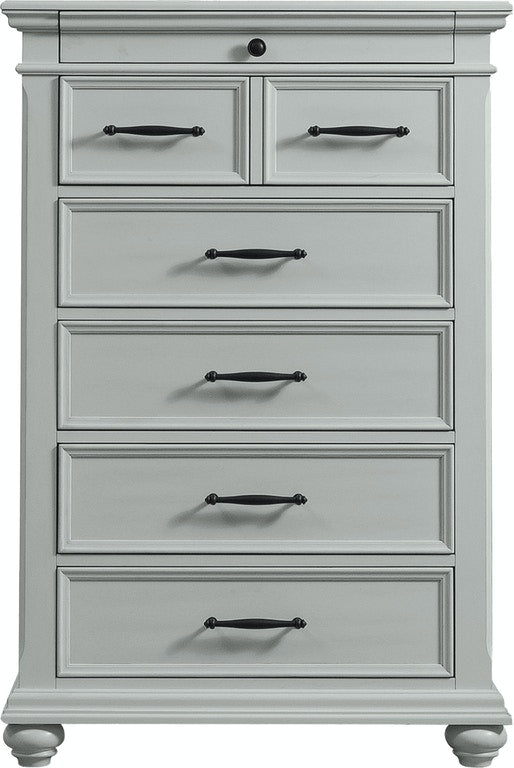 Elements International Slater 7 Drawer Chest in Grey image