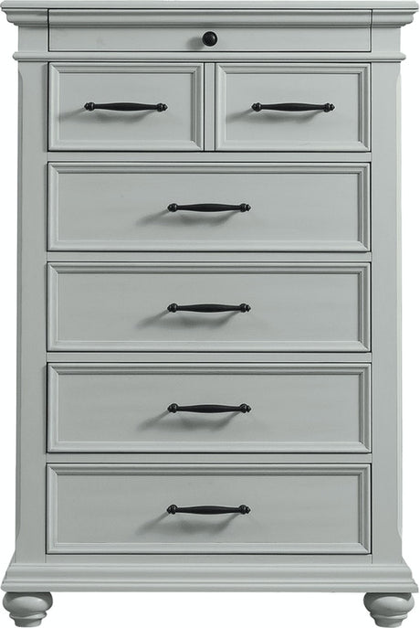 Elements International Slater 7 Drawer Chest in Grey image