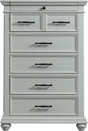Elements International Slater 7 Drawer Chest in Grey image