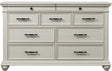 Elements International Slater 9 Drawer Dresser in White image