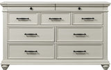 Elements International Slater 9 Drawer Dresser in White image