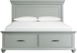 Elements International Slater King Storage Bed in Grey image