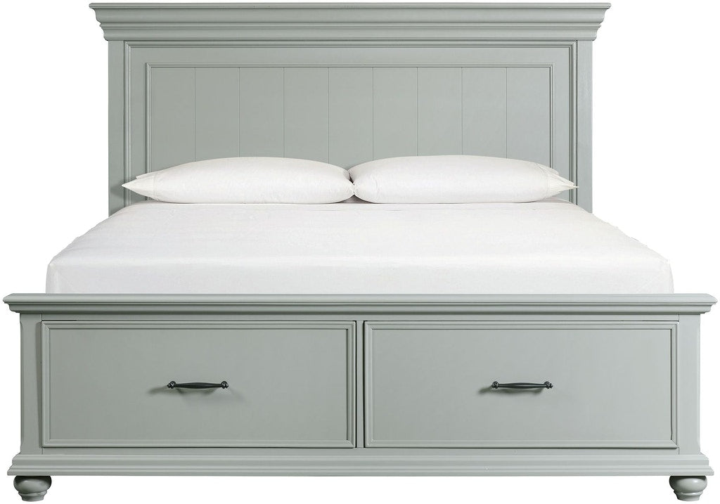 Elements International Slater King Storage Bed in Grey image