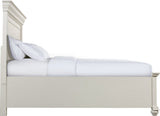 Elements International Slater Queen Storage Bed in White SR650QB