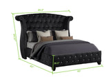 Galaxy Home Sophia Queen Bed in Black