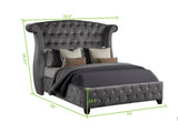 Galaxy Home Sophia Full Bed in Gray
