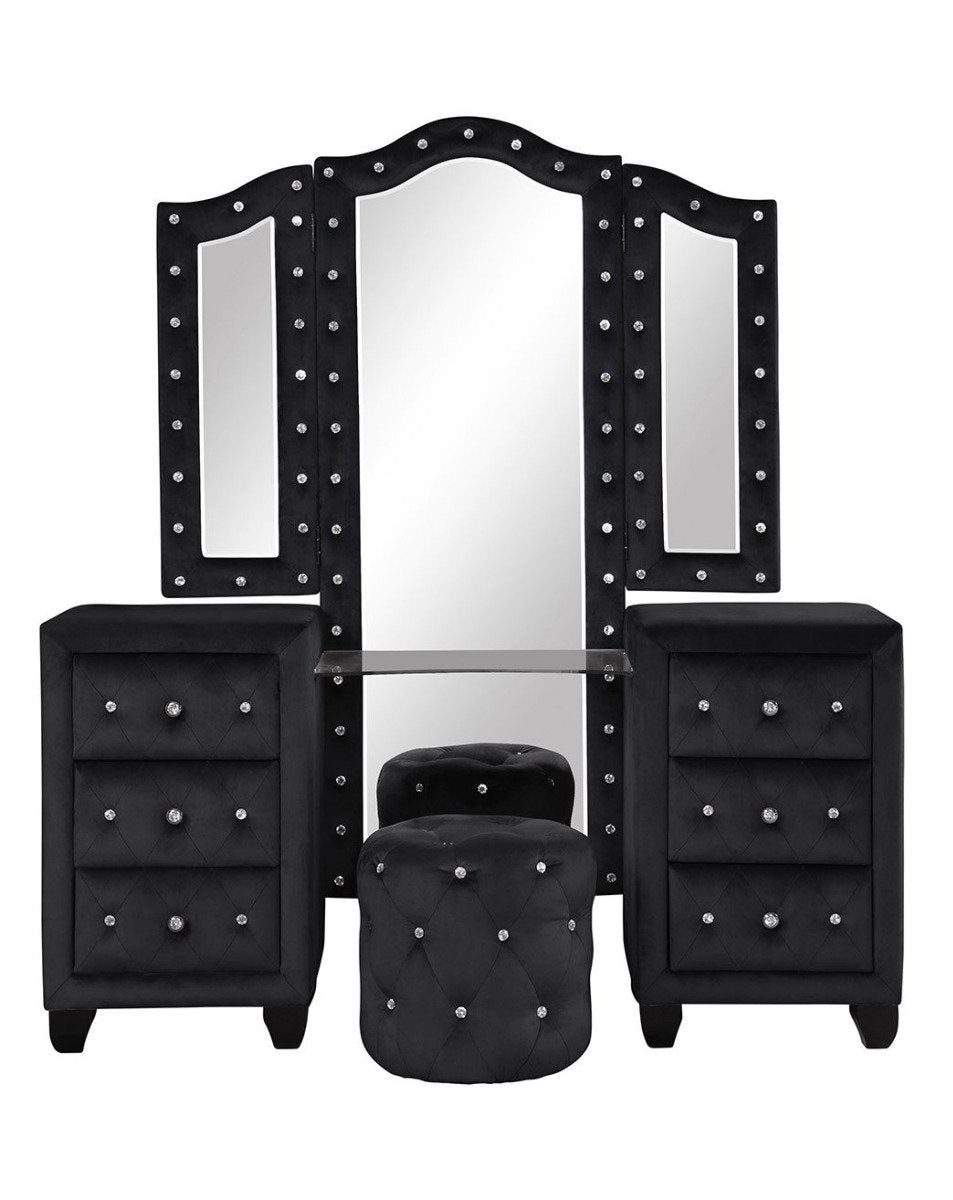 Galaxy Home Sophia Vanity in Black image
