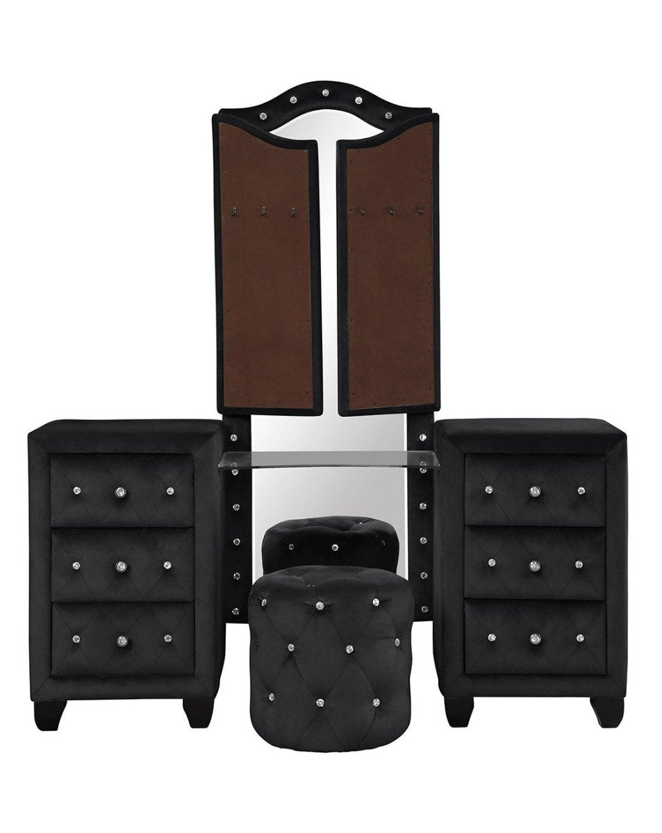 Galaxy Home Sophia Vanity in Black