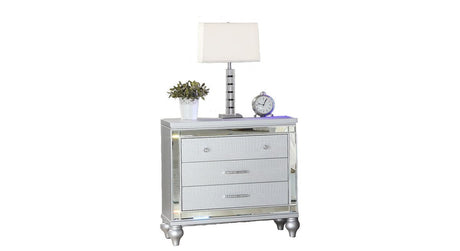 Galaxy Home Sterling Nightstand Silver image