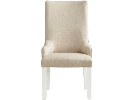 Elements International Stone Arm Chair (Set of 2) in White image