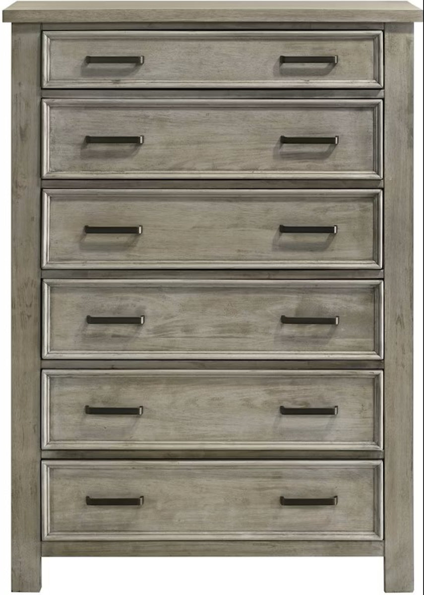 Elements International Sullivan Chest in Drift Grey