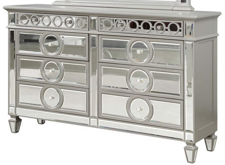 Galaxy Home Symphony 6 Drawer Dresser in Silver image