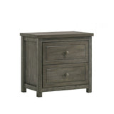 Elements International Trey Youth Nightstand in Grey image