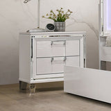 Elements International Twenty Nine Youth Nightstand in White