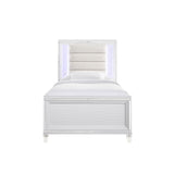 Elements International Twenty Nine Youth Twin Panel Bed in White image