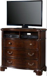 Elements International Tabasco Tv Chest in NC Cherry Lacquer image